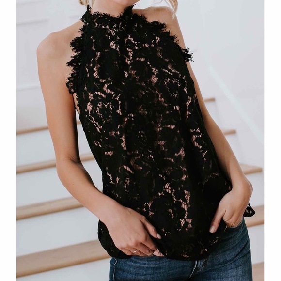 Tops - Lace Sleeveless Top